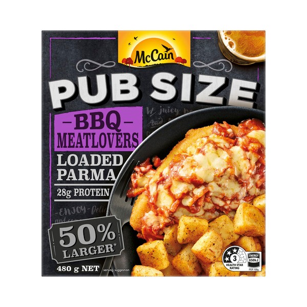McCain Pub Size Loaded Parma BBQ Meatlovers | 480g
