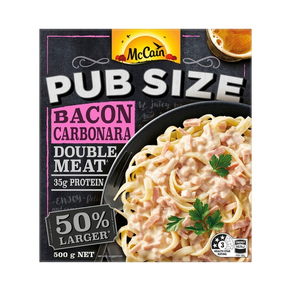 McCain Pub Size Double Meat Bacon Carbonara | 500g