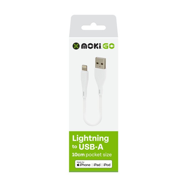Moki Go Lightning To USB - A 10Cm | 1 each