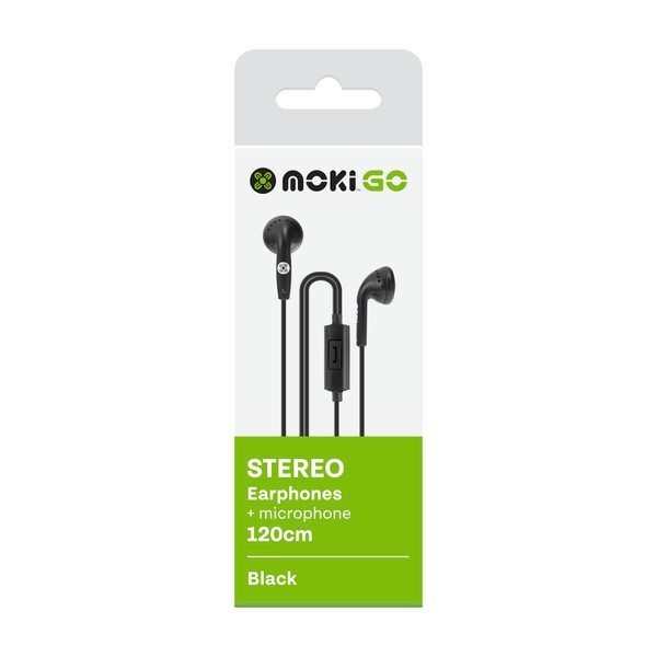 Moki Go In- Ear Earphones With In-Line Mic And Control Mixed Pack | 1 each