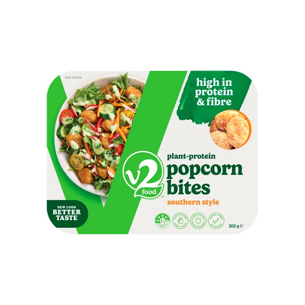 V2 Popcorn Bites Southern Style Plant Based Protein | 300g