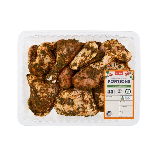 Coles RSPCA Chicken Portions With Herb Sprinkle | approx. 1.46kg