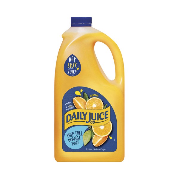Daily Juice Pulp Free No Added Sugar Orange Juice | 2L