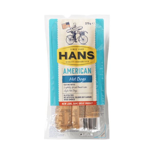 Hans American Hot Dog Franks | 375g