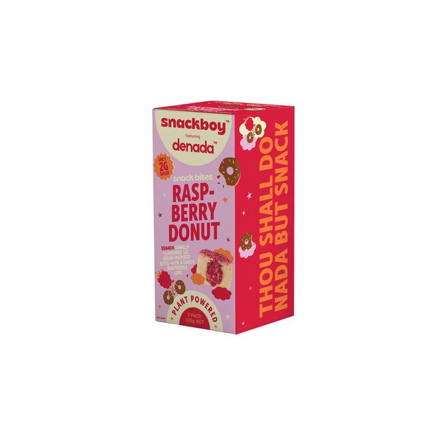 Snackboy X Denada Raspberry Donut Snack Bites 3Pack | 105g