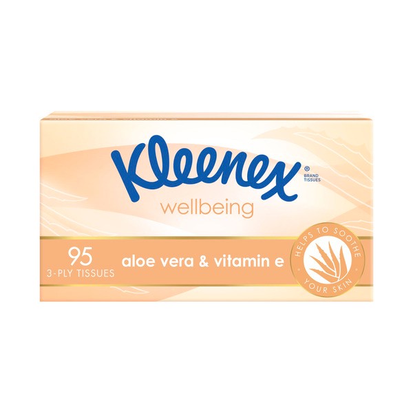 Kleenex Aloe Vera & Vitamin E 3 Ply Facial Tissues | 95 pack