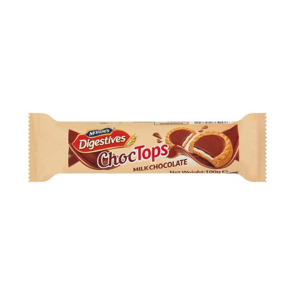 Mcvities Digestives Tops Biscuits Milk Chocolate | 100g