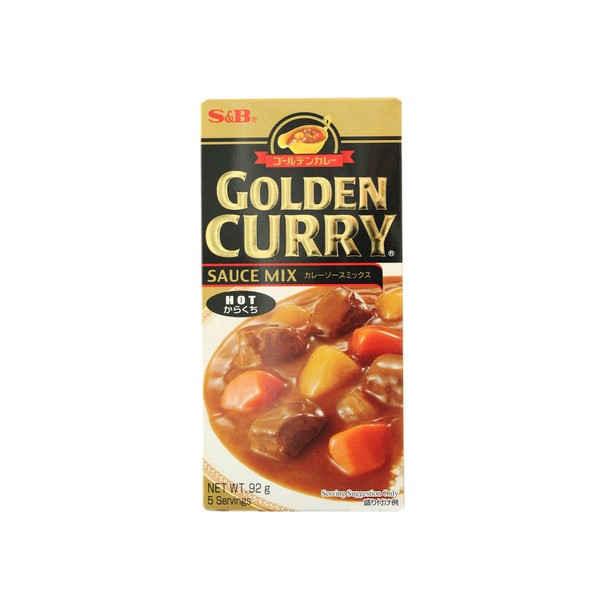 S & B Golden Curry Hot Sauce Mix | 92g
