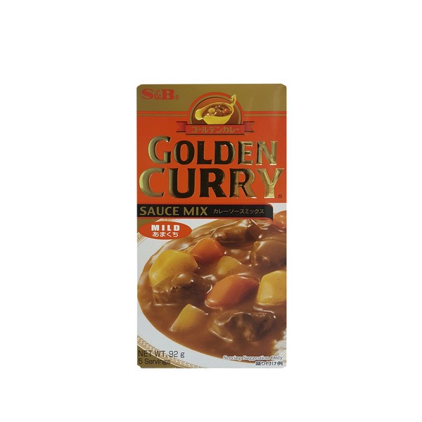 S & B Golden Curry Mild Curry Sauce Mix | 92g
