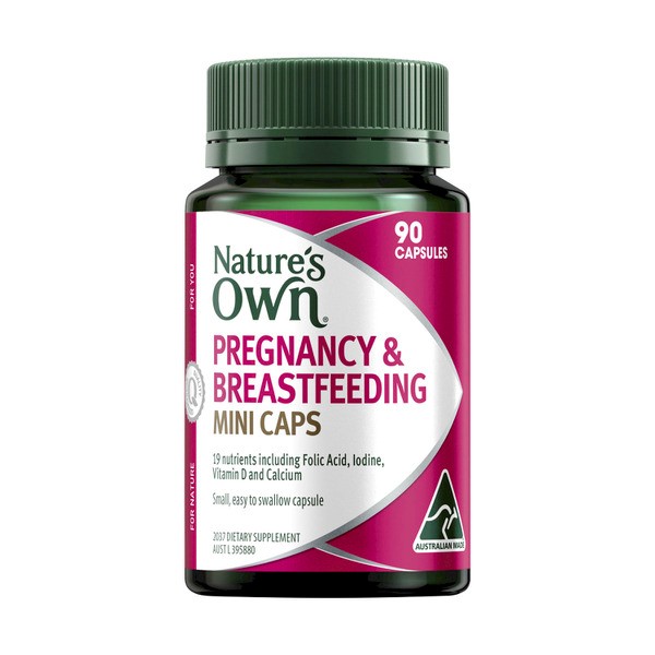 Nature's Own Pregnancy & Breastfeeding Mini Capsules | 90 pack