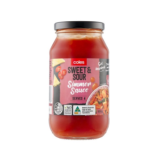 Coles Sweet & Sour Simmer Sauce | 500g