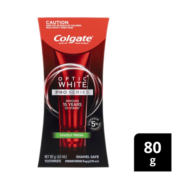 Colgate Optic White Pro Series Vividly Fresh Teeth Whitening Toothpaste | 80g