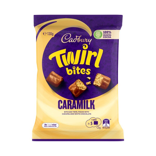 Cadbury Twirl Caramilk Chocolate Bites | 130g