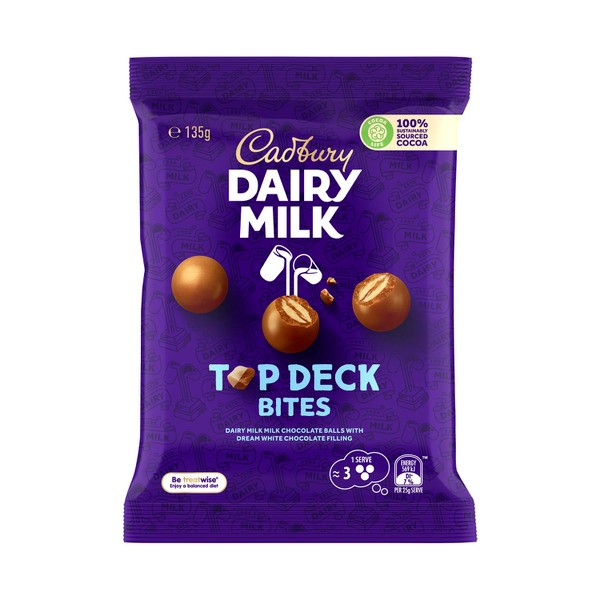 Cadbury Dairy Milk Top Deck Chocolate Bites | 135g