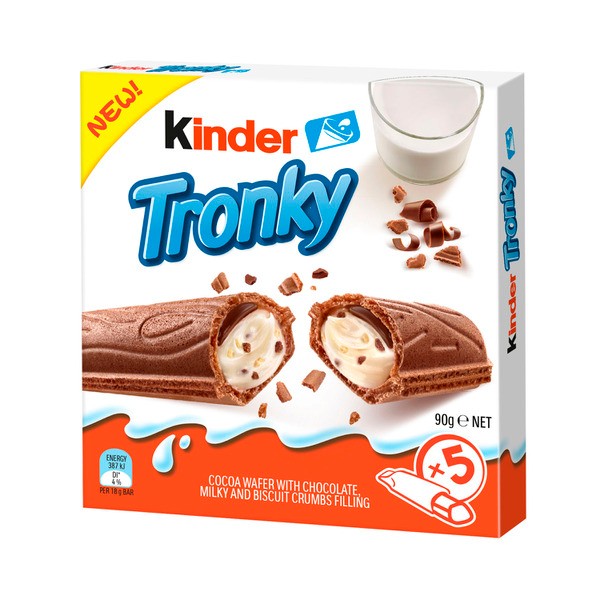 Kinder Tronky Biscuit Bars Multipack 5 Pack | 90g