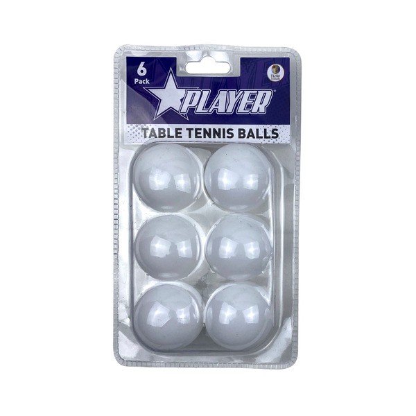 Player Ping Pong Balls | 6 pack