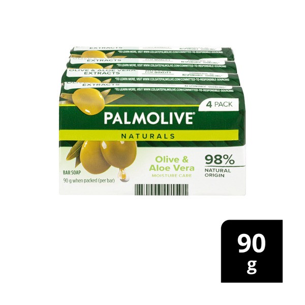 Palmolive Naturals Aloe & Olive Soap | 4 pack