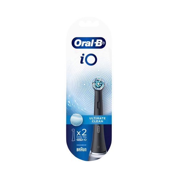 Oral B IO 3 Black Power Brush Refill | 2 pack