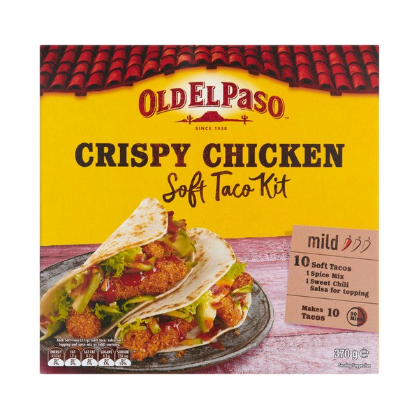 Old El Paso Crispy Chicken Soft Taco Kit Mild | 370g