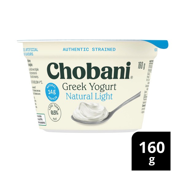 Chobani Greek Yogurt Natural Light | 160g