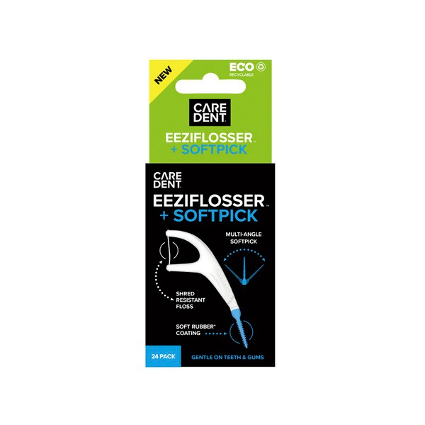 Caredent Eeziflossers + Softpick | 24 pack