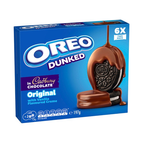 Oreo Original Dunked Cadbury Cookies  | 197g