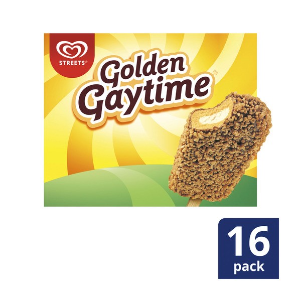 Streets Golden Gaytime Ice Cream Original Value Pack 16 Pack | 1.6L