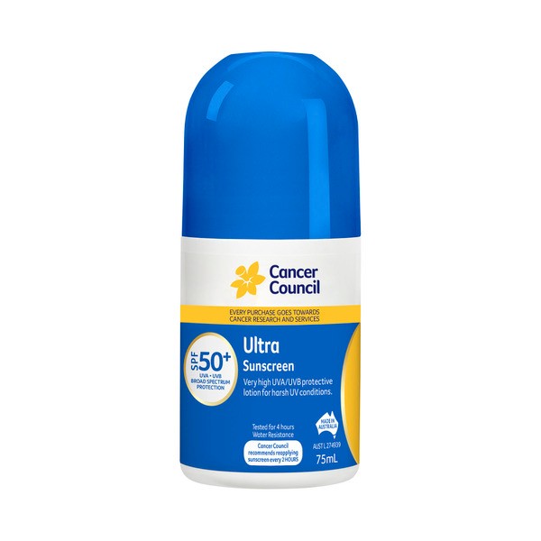 Cancer Council SPF 50+ Ultra Rollon Sunscreen | 75mL