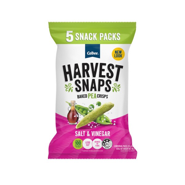 Harvest Snaps Pea Salt & Vinegar Multipack 5x18g | 90g