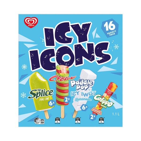 Streets Water Ice Icy Icons 16 Pack | 1.2L