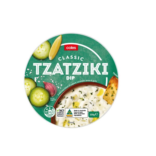 Coles Dairy Tzatziki Dip | 200g