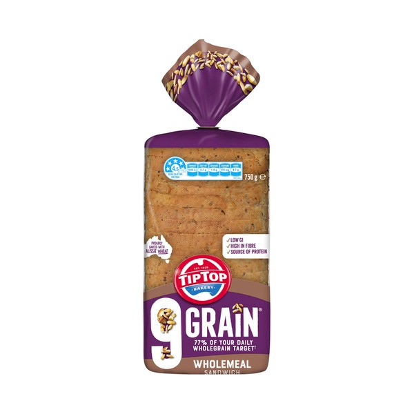 Tip Top 9 Grain Wholemeal Sandwich | 750g