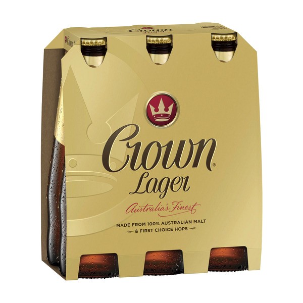 Crown Lager Lager Bottle 375mL | 6 pack