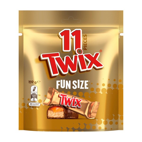 Twix Milk Chocolate Caramel Biscuit Party Share Bag 11 Pieces | 159g