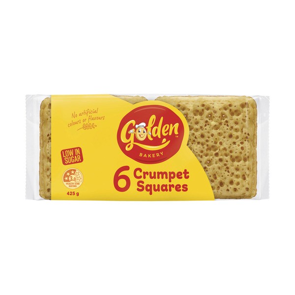Golden Crumpet Square 6 pack | 425g
