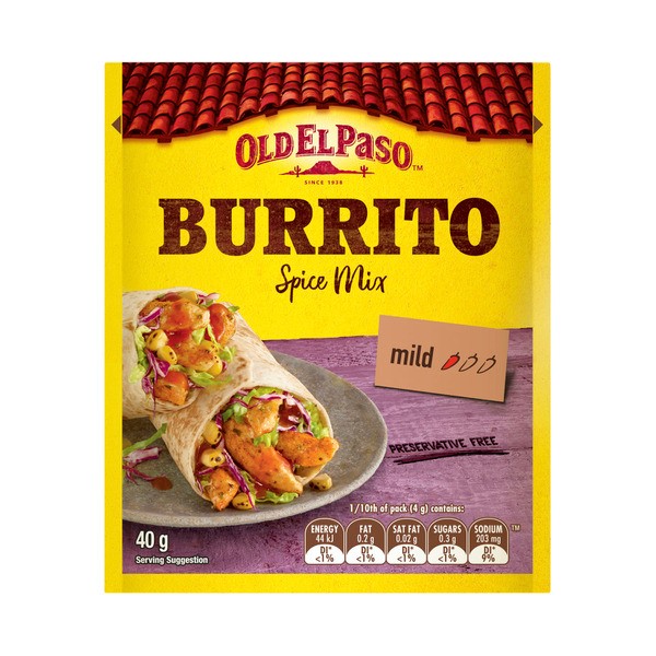Old El Paso Spice Mix Burrito | 40g