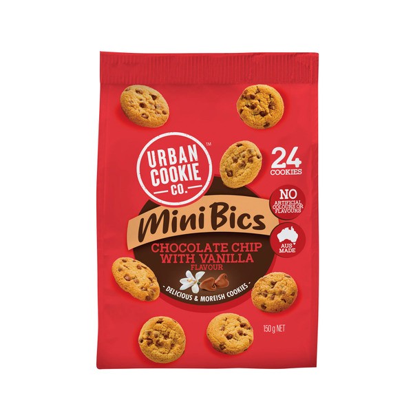 Urban Cookie Co. Mini Biscuit Choc Chip With Vanilla | 150g