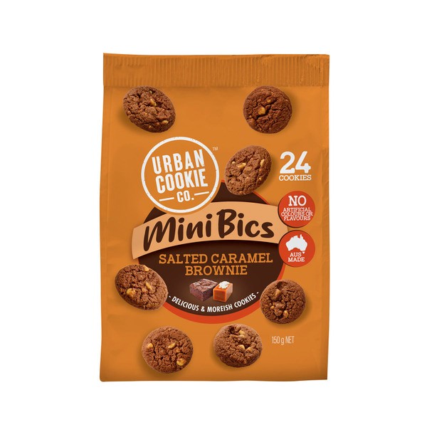 Urban Cookie Co. Mini Biscuit Salted Caramel Brownie | 150g