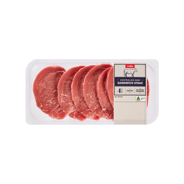 Coles Beef Sandwich Steak | 400g