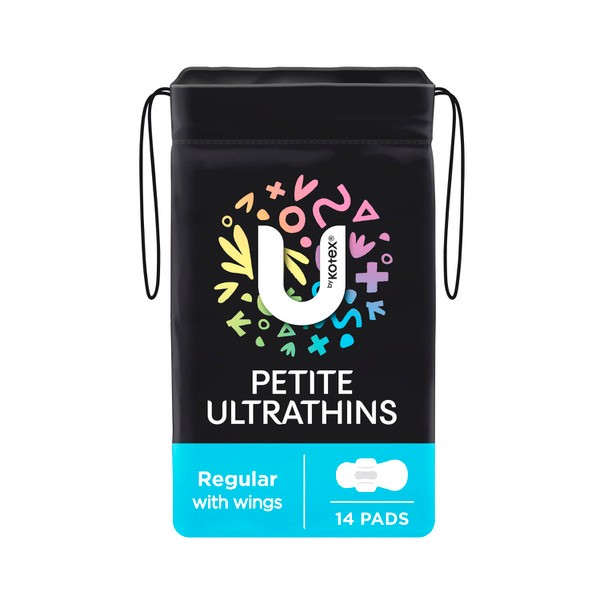 U by Kotex Pads Ultra Thin Teen Regular With Wings | 14 pack