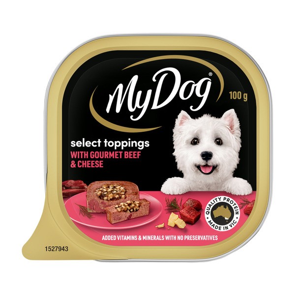 My Dog Adult Wet Dog Food Gourmet Premium Beef With Cheese Select Toppings | 100g