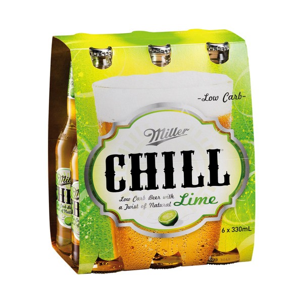 Miller Chill Premium Bottle 330mL | 6 Pack