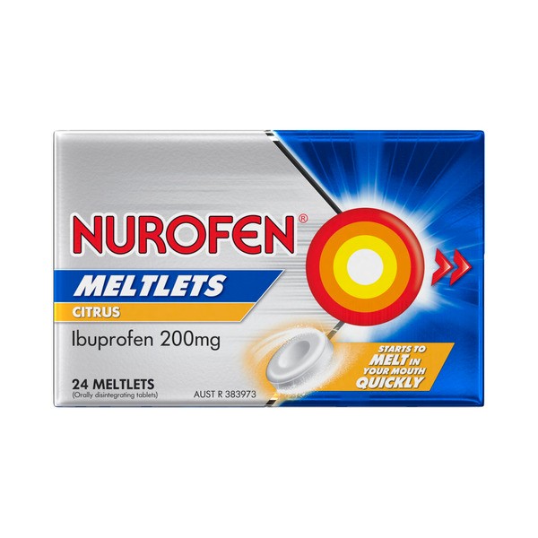 Nurofen Meltlets Ibuprofen 200Mg Citrus | 24 pack
