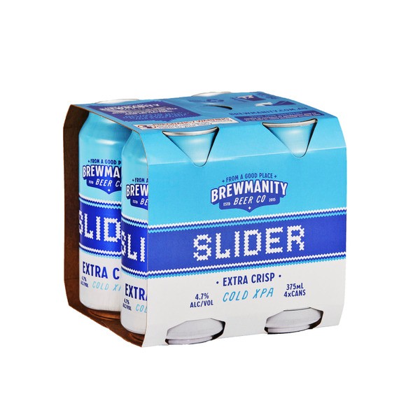 Brewmanity Slider Cold XPA Can 375mL | 4 Pack