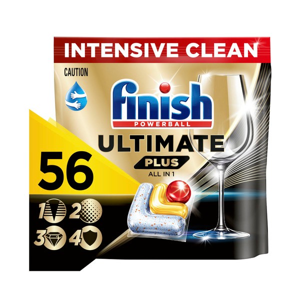 Finish Ultimate Plus All In 1 Lemon Sparkle | 56 pack