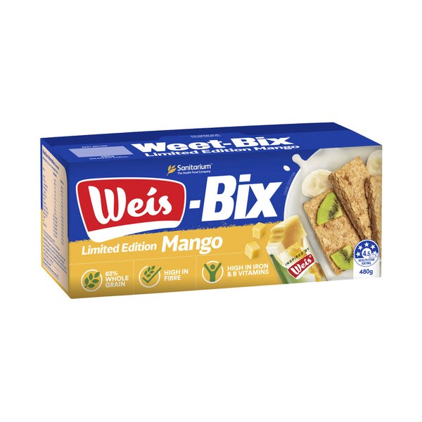Sanitarium Weet-Bix Mango Breakfast Cereal | 480g