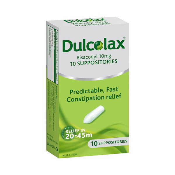 Dulcolax Contipation Relief Suppoistories | 10 pack