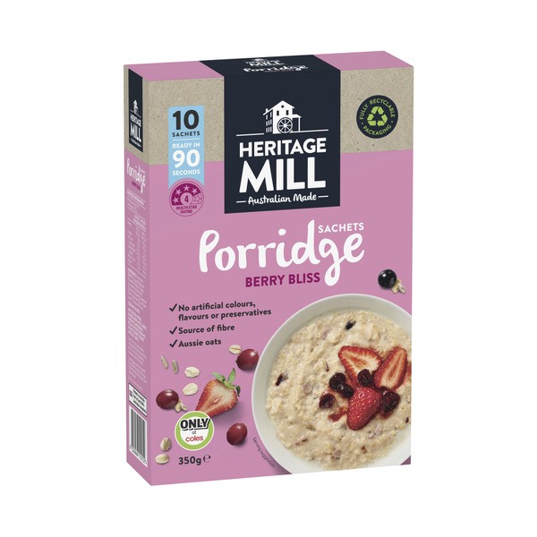 Heritage Mill Porridge Sachets Berry Bliss | 350g