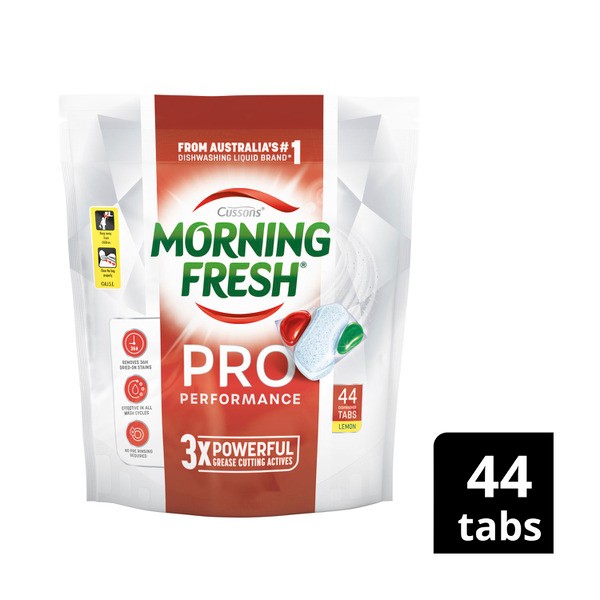 Morning Fresh Pro Performance Dishwasher Tablets Dishwashing Tabs Auto Dishwash | 44 pack