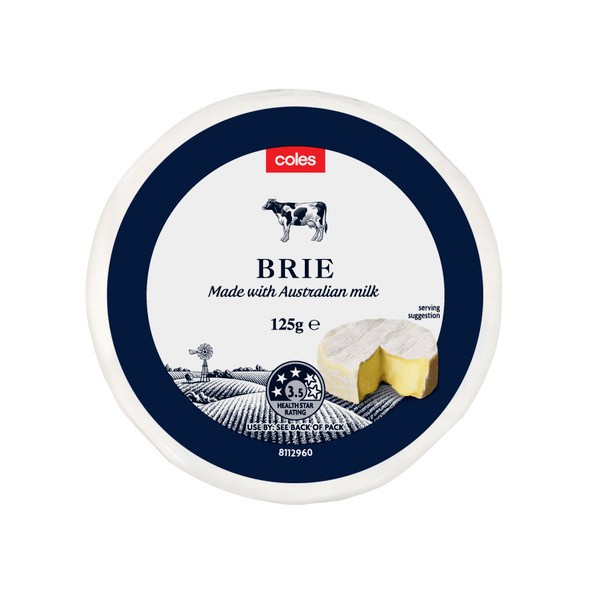 Coles Dairy Cheese Brie Wrapped | 125g